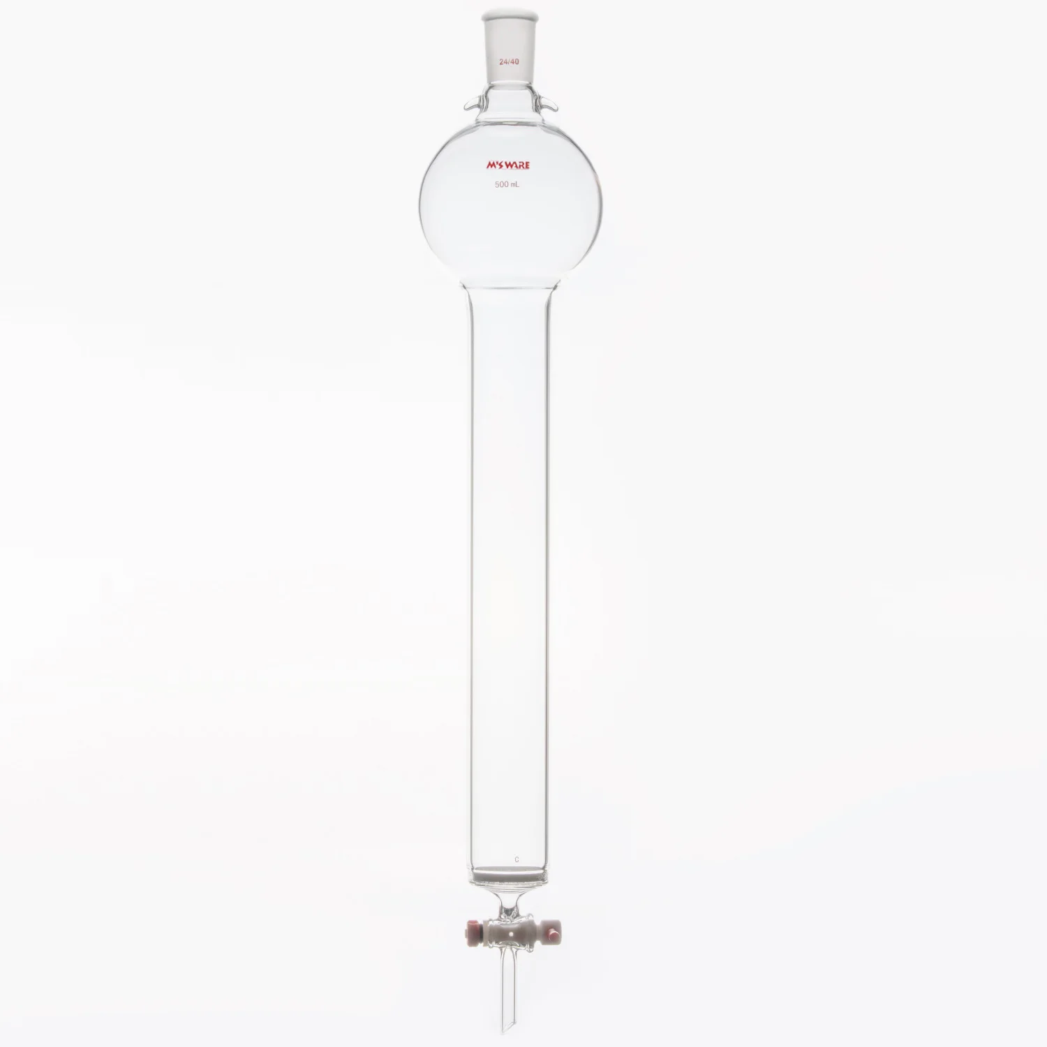 加耳 具砂板闪式层析柱,φ26mm,有效长254mm,节门孔径:2mm,24/40 - MANSWARE